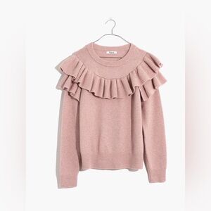 Madewell Ruffle Yoke Sweater